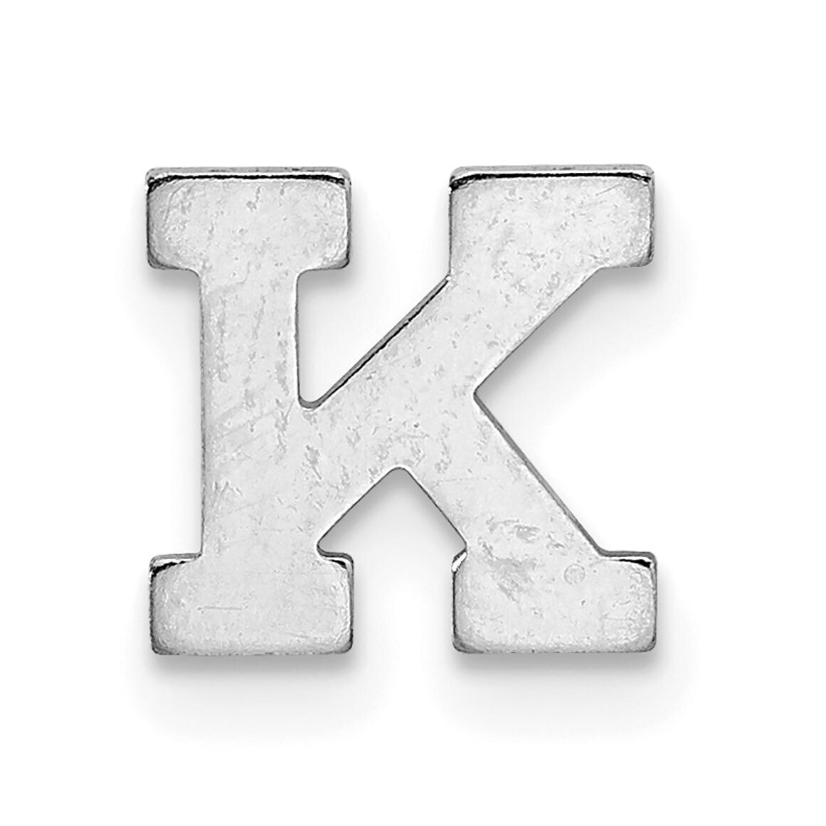 Die Struck Letter K 14k White Gold WG2221K, MPN: WG2221K,