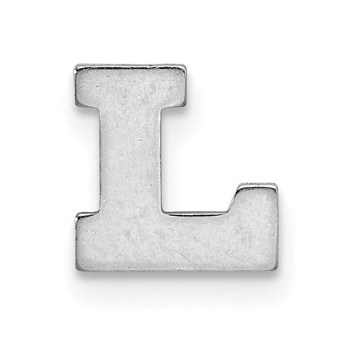Die Struck Letter L 14k White Gold WG2221L, MPN: WG2221L,