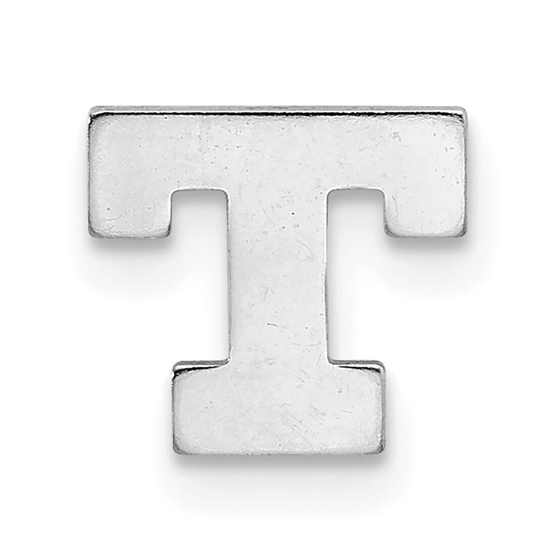 Die Struck Letter T 14k White Gold WG2221T, MPN: WG2221T,