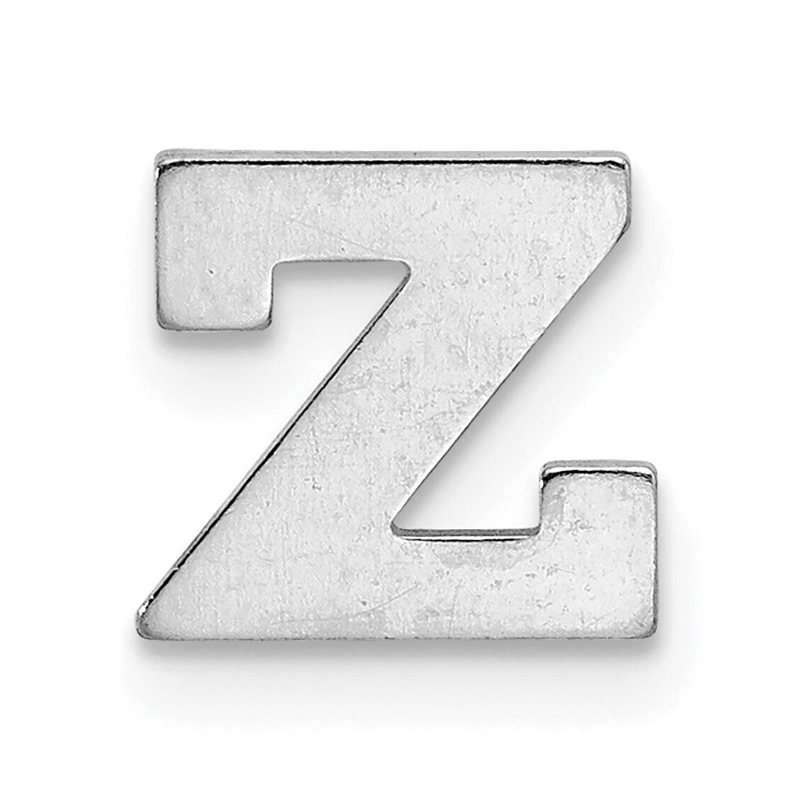 Die Struck Letter Z 14k White Gold WG2221Z