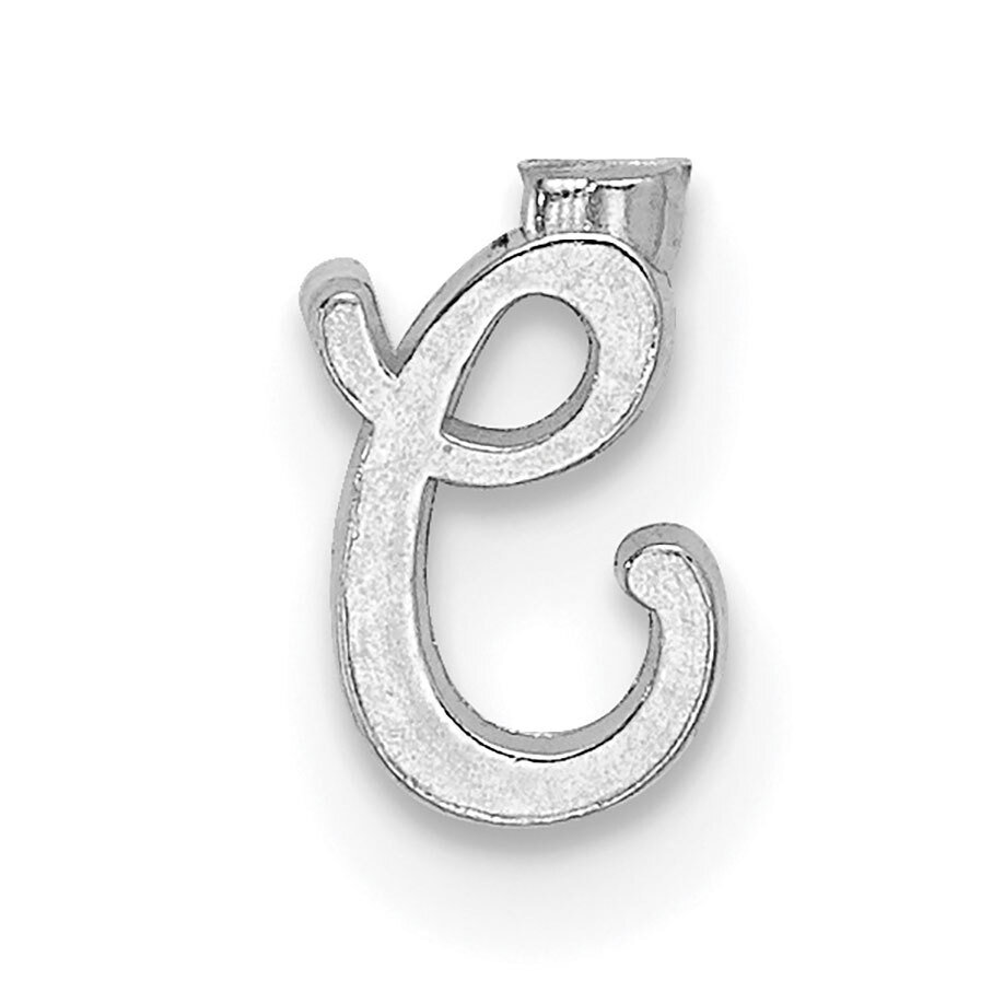 Casted Letter C 14k White Gold WG2222C