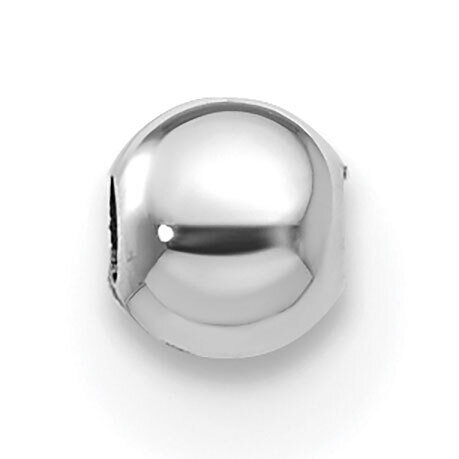 Lightweight Small Hole 3mm Bead 14k White Gold WG2237, MPN: WG2237,
