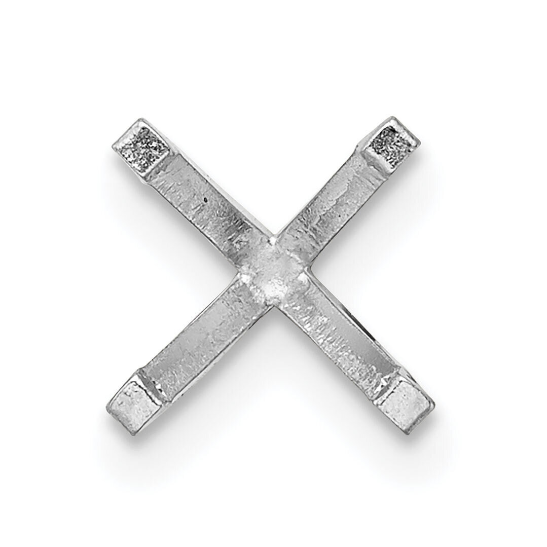 Princess 4-Prong TruSeatr 3.0mm Setting 14k White Gold WG2619, MPN: WG2619,