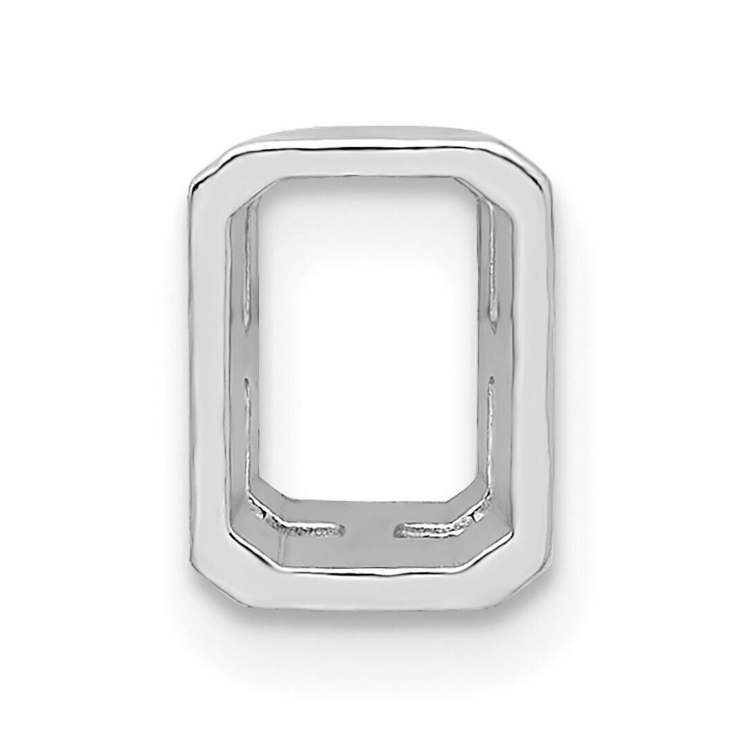 Emerald Bezel with Airline 5 x 3mm Setting 14k White Gold WG2629, MPN: WG2629,