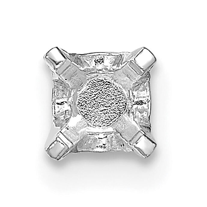 Round 4-Prong .05ct. Heavy Wt. TruSeatr Post Earring Mounting 14k White Gold WG2636, MPN: WG2636,