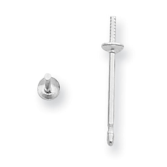 2.25mm Pearl Cup Post Earring Mounting 14k White Gold WG2652, MPN: WG2652,
