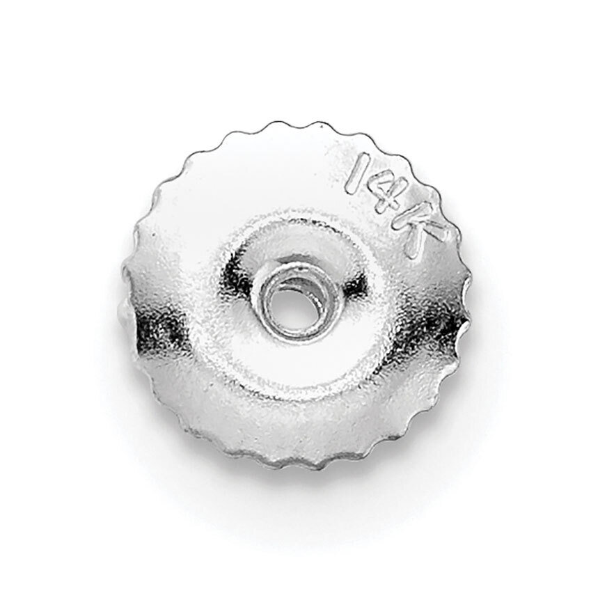 2 Hole Threaded Ear Nut 14k White Gold WG2686, MPN: WG2686,
