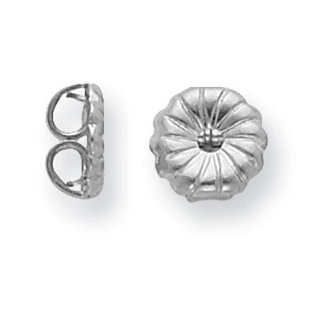 Heavy Friction Earring Nut 14k White Gold WG2711, MPN: WG2711,