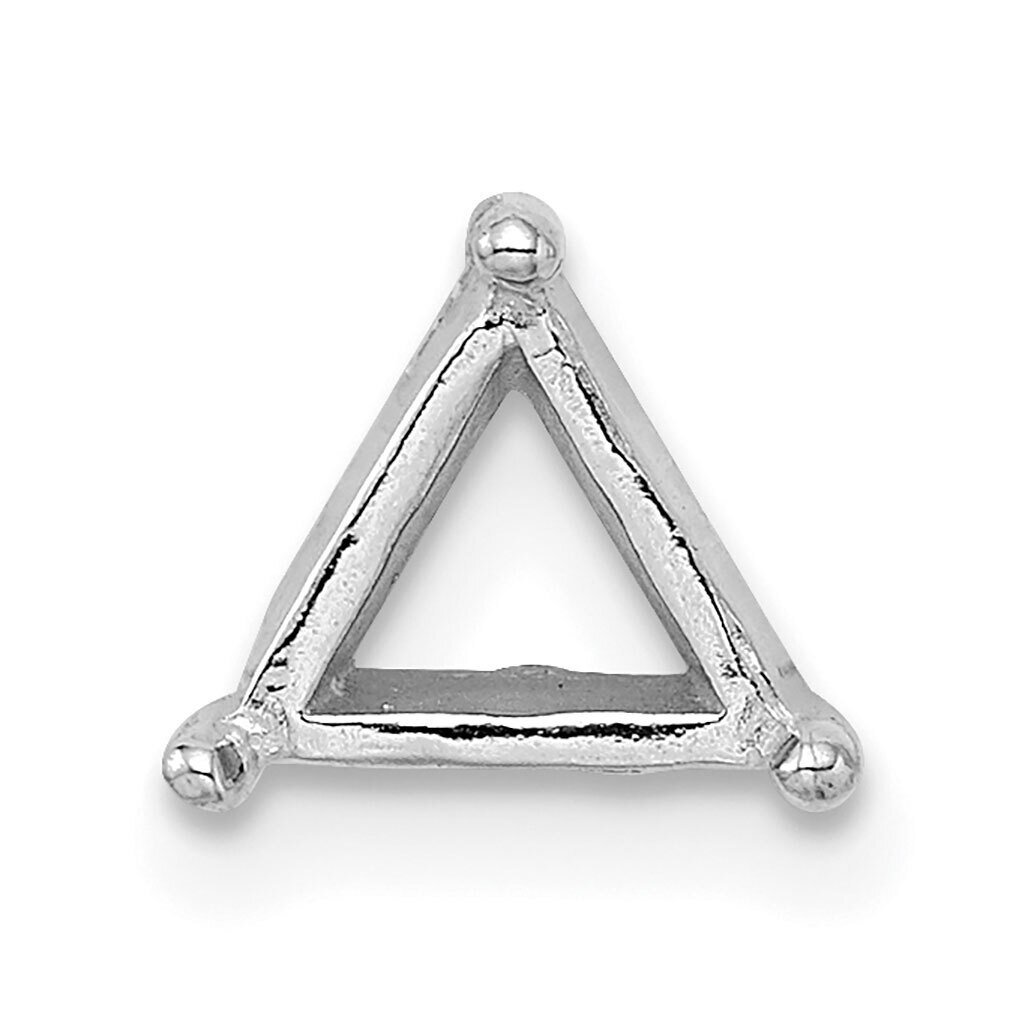 Triangle 3.0mm Setting 14k White Gold WG276, MPN: WG276,