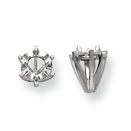 Illusion 6-Prong Low .01ct. Setting 14k White Gold WG284, MPN: WG284,