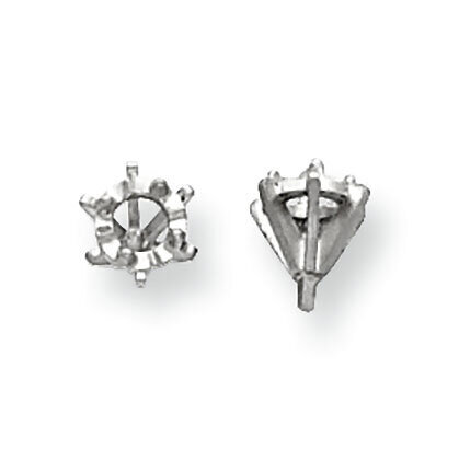 Illusion 6-Prong Low with Peg .005ct. Setting 14k White Gold WG286, MPN: WG286,