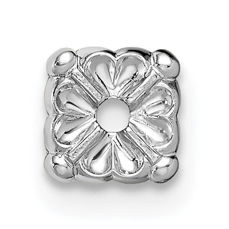 Top Square Shaped .90mm Setting 14k White Gold WG302, MPN: WG302,