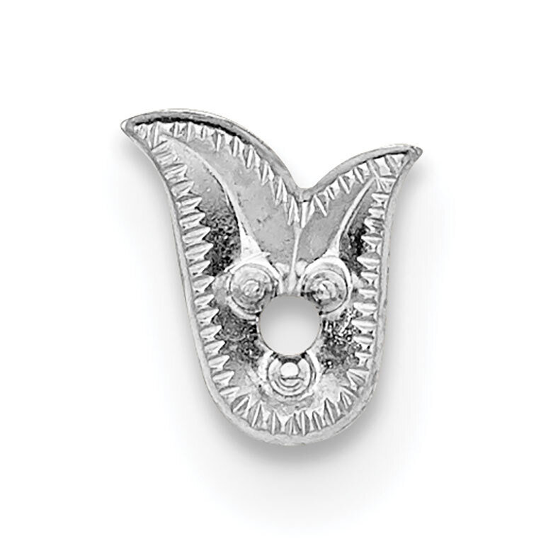 Top Fancy Shaped Die Struck .01ct. Setting 14k White Gold WG310, MPN: WG310,