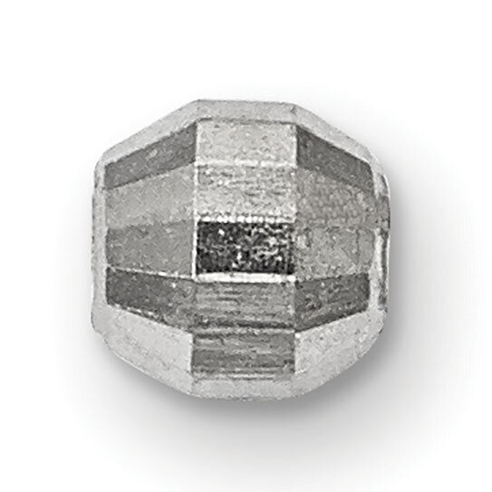 Diamond-Cut 2.0mm Bead 14k White Gold WG4898, MPN: WG4898,