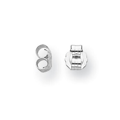 Medium Friction Earring Nut 14k White Gold WG707, MPN: WG707,