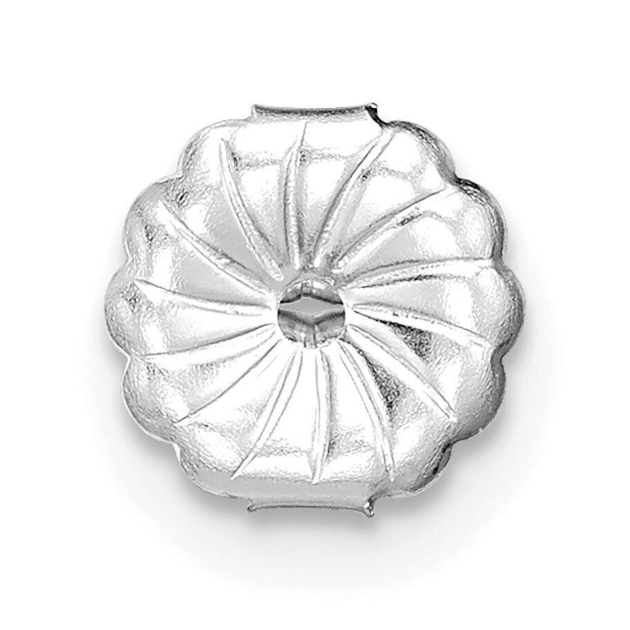 Heavy Friction Earring Nut 14k White Gold WG716, MPN: WG716,