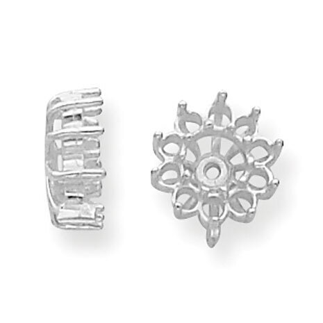 Diamond Earring Jacket Component 14k White Gold WG925, MPN: WG925,