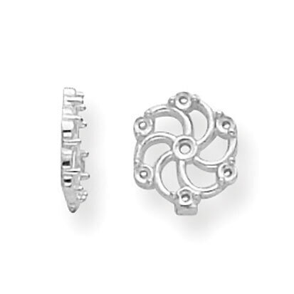 Diamond Earring Jacket Component 14k White Gold WG926, MPN: WG926,