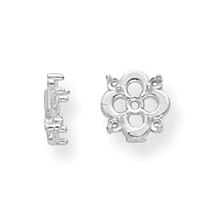 Diamond Earring Jacket Component 14k White Gold WG930, MPN: WG930,