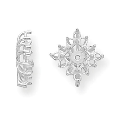 Diamond Earring Jacket Component 14k White Gold WG931, MPN: WG931,