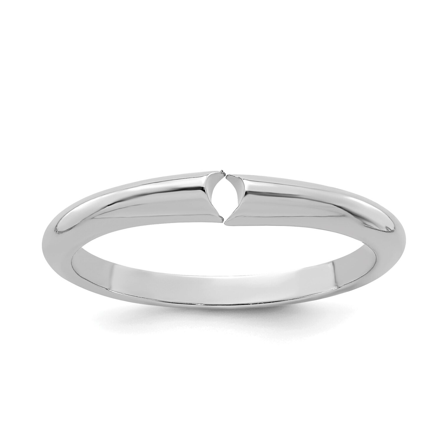 Round End 1/2 round Heavy Weight (High Shoulders) Shank 14k White Gold WGSH30, MPN: WGSH30,