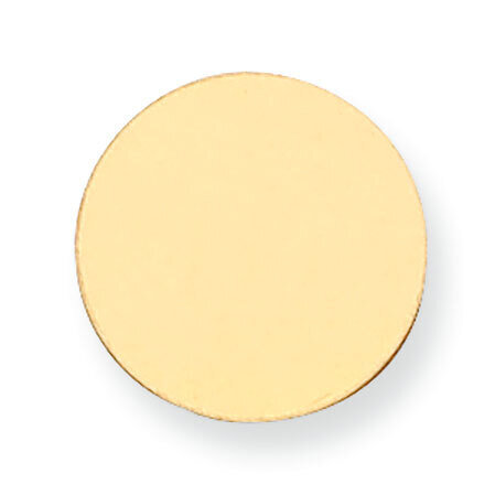 Round Stamping 14k Yellow Gold YG1011, MPN: YG1011,