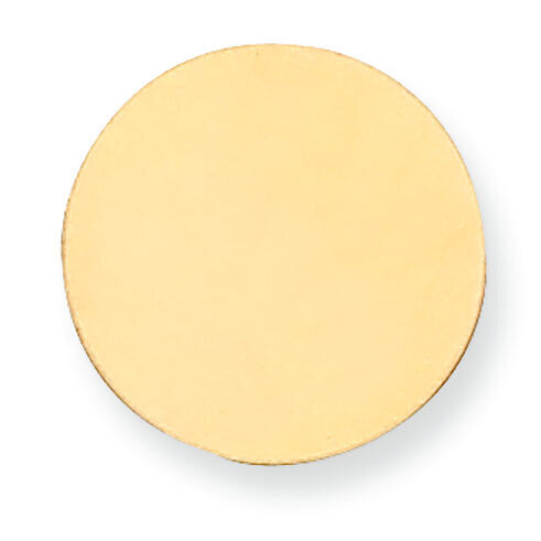 Round Stamping 14k Yellow Gold YG1013, MPN: YG1013,