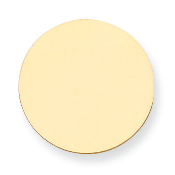 Round Stamping 14k Yellow Gold YG1015, MPN: YG1015,