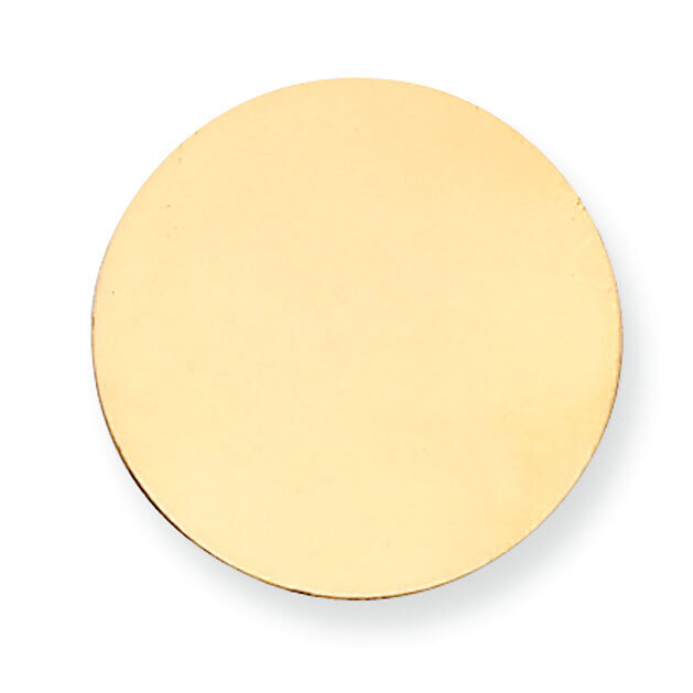 Round Stamping 14k Yellow Gold YG1016, MPN: YG1016,