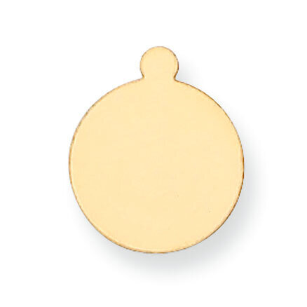 Round with Eyelet Stamping 14k Yellow Gold YG1032, MPN: YG1032,