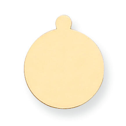 Round with Eyelet Stamping 14k Yellow Gold YG1033, MPN: YG1033,