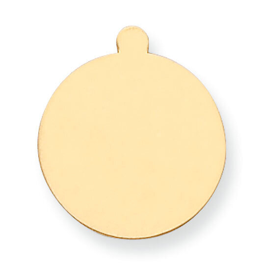 Round with Eyelet Stamping 14k Yellow Gold YG1037, MPN: YG1037,