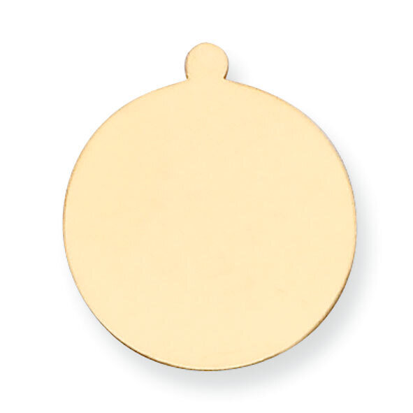 Round with Eyelet Stamping 14k Yellow Gold YG1038, MPN: YG1038,