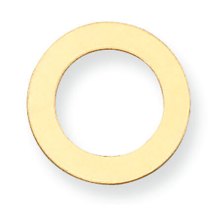 Circle with Hole Stamping 14k Yellow Gold YG1055, MPN: YG1055,