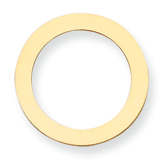 Circle with Hole Stamping 14k Yellow Gold YG1057, MPN: YG1057,