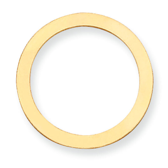 Circle with Hole Stamping 14k Yellow Gold YG1058, MPN: YG1058,