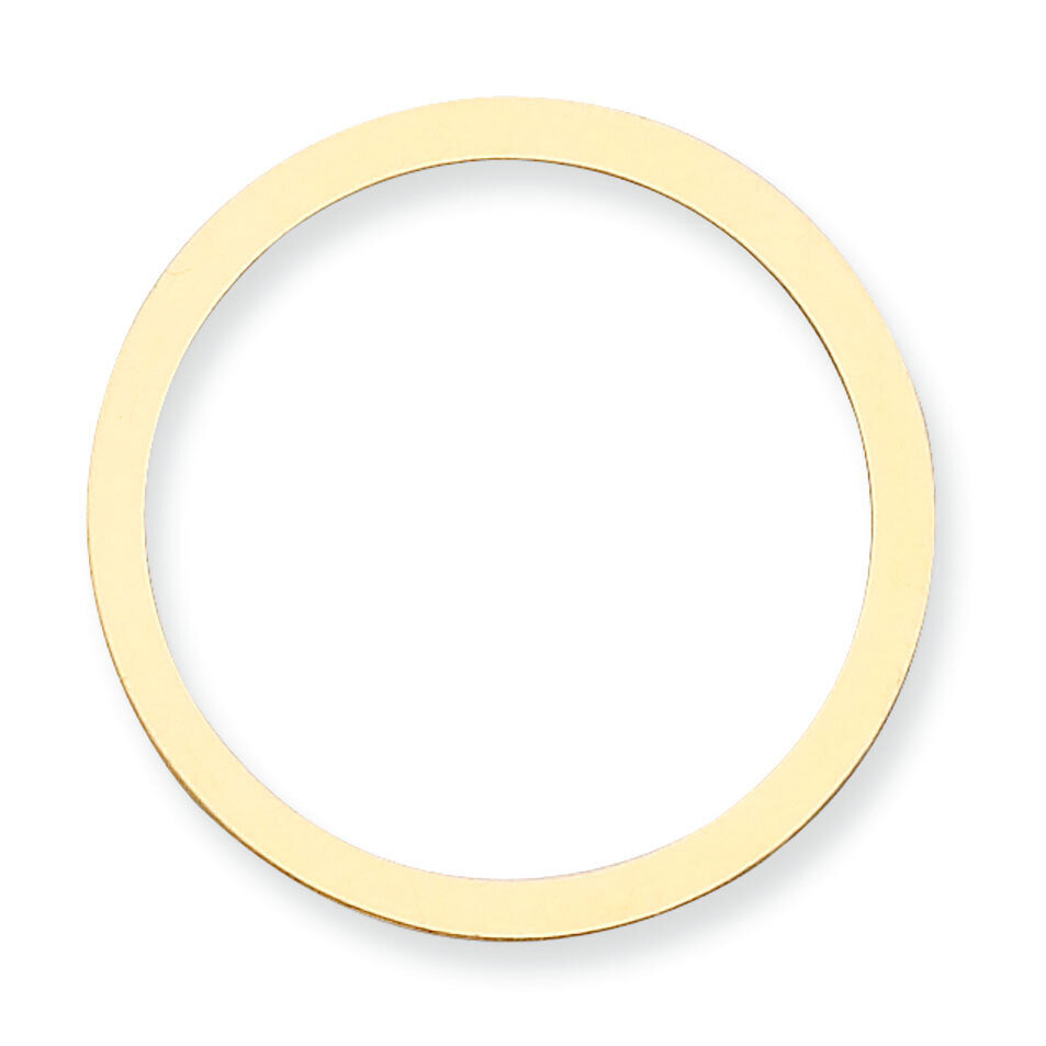 Circle with Hole Stamping 14k Yellow Gold YG1059, MPN: YG1059,