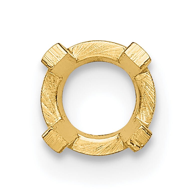 Round 4-Prong Low Base .03ct. Setting 14k Yellow Gold YG107, MPN: YG107,