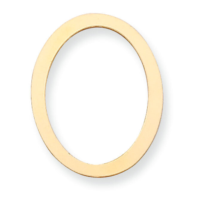 Oval with Hole Stamping 14k Yellow Gold YG1100, MPN: YG1100,