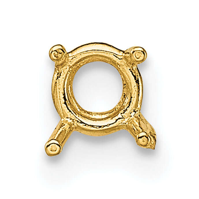 Round 4-Prong Basket .02ct. Setting 14k Yellow Gold YG113, MPN: YG113,