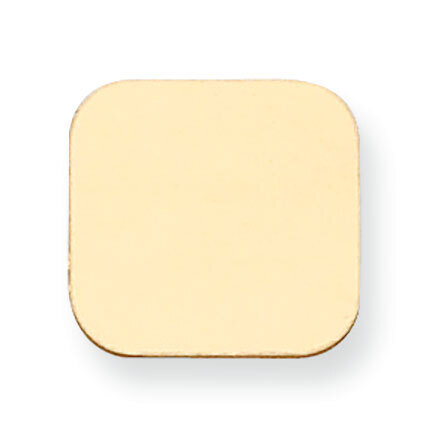 Rectangle with Rounded Edge Stamping 14k Yellow Gold YG1158, MPN: YG1158,