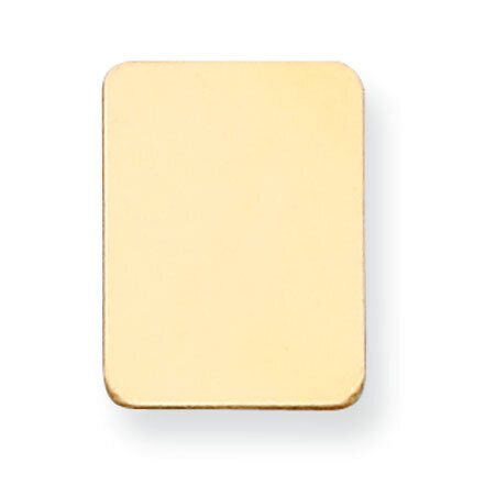 Rectangle with Rounded Edge Stamping 14k Yellow Gold YG1159