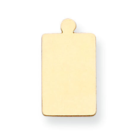 Rectangle with Eyelet Stamping 14k Yellow Gold YG1172