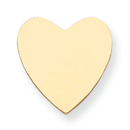 Heart Shape Stamping 14k Yellow Gold YG1219, MPN: YG1219,