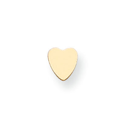 Heart Shape Stamping 14k Yellow Gold YG1221