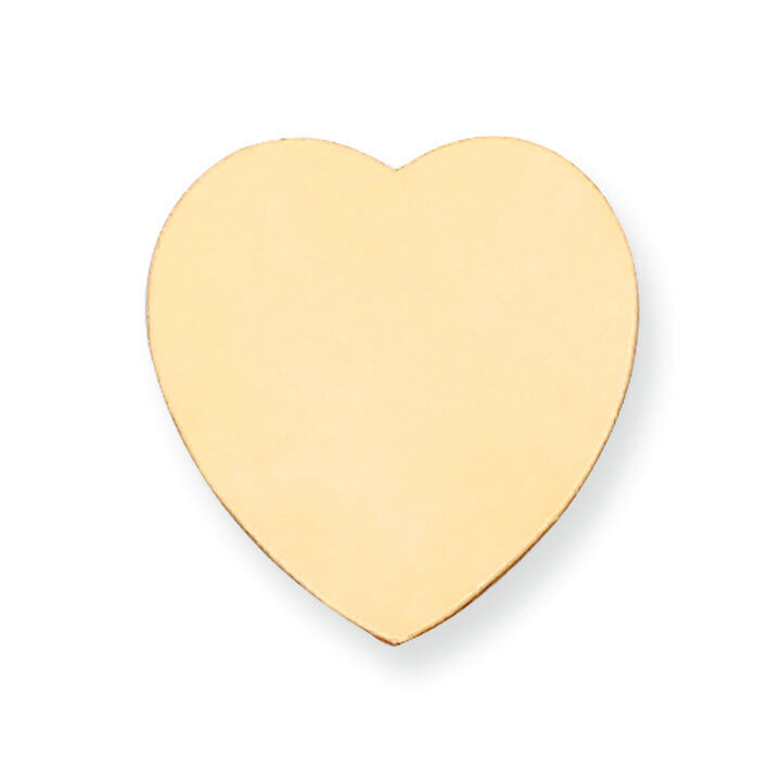Heart Shape Stamping 14k Yellow Gold YG1223, MPN: YG1223,