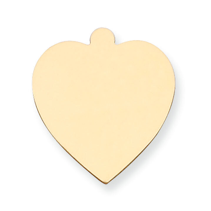 Heart Shape with Eyelet Stamping 14k Yellow Gold YG1237