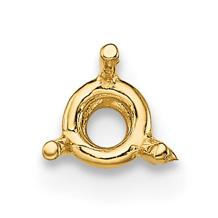 Round 3-Prong Basket .01ct. Setting 14k Yellow Gold YG134, MPN: YG134,