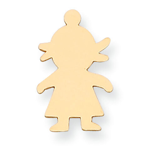 Girl with Eyelet Stamping 14k Yellow Gold YG1383, MPN: YG1383,