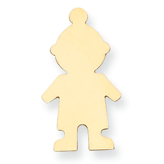 Boy with Eyelet Stamping 14k Yellow Gold YG1386, MPN: YG1386,